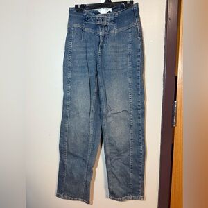 We The Free Blue Straight Leg Jeans